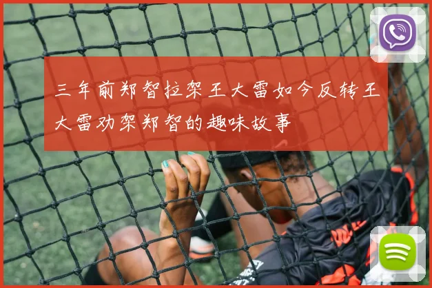 三年前郑智拉架王大雷如今反转王大雷劝架郑智的趣味故事